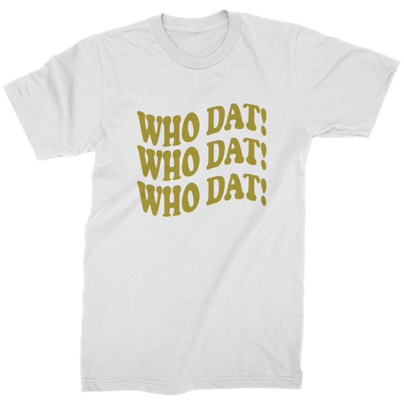 Who Dat Wavy Design Who Dat Nation Mens T-shirt