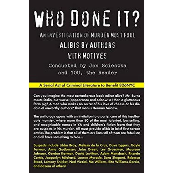 Pre-Owned Who Done It?  Hardcover Scieszka, Jon