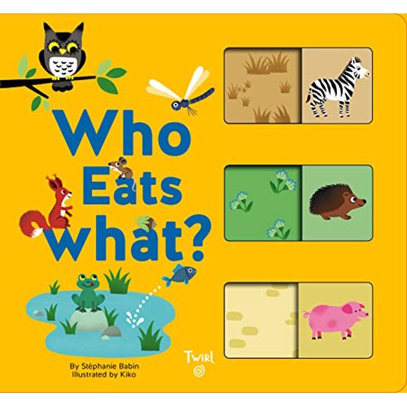 Pre-Owned Who Eats What?: A Slide-And-Learn Book (Board book) 2408004365 9782408004361