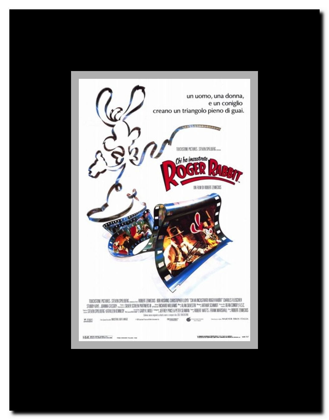 Who Framed Roger Rabbit Framed Movie Poster