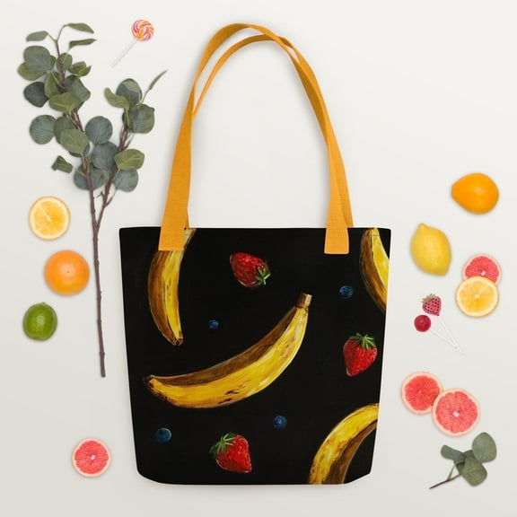 Who Gives a Flying Fruit Tote Bag, Polyester, Multicolor, 1-Piece