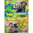 thumbnail image 1 of Who Is Cuter? Baby Elephant or Baby Hippo?, (Hardcover), 1 of 1