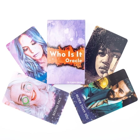 Who Is It Oracle Cards 78 Cards About 10X6cm NO Guide For Family Party High Quality Fortune Telling Divination Tarot Cards Deck