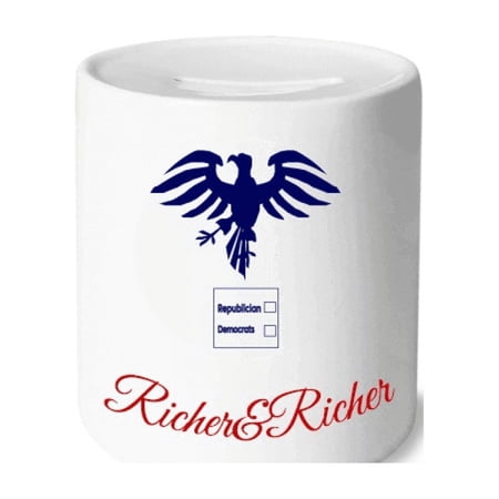 Who Keep America USA Eagle Rich and Rich Bank Saving Box Coin