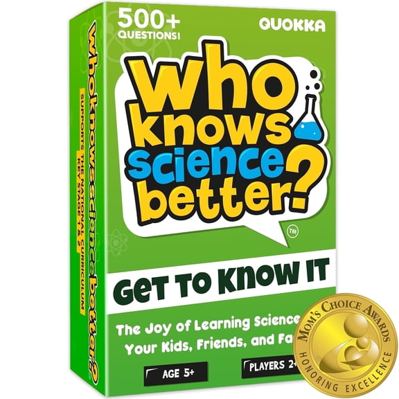 Quokka Who Knows Better? - Science - Family Card Trivia Game - Fun Learning & Educational Questions