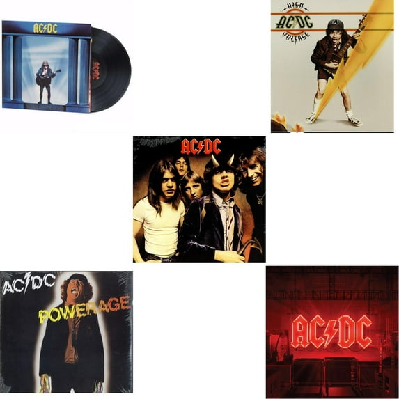 Who Made Who (180G) & Powerage (180G) & Highway To Hell (180G) & High Voltage (180G) & Power Up (180G/Gatefold Jacket/Inner Sleeve) [LP Vinyl Bundle]