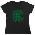 thumbnail image 1 of Who Needs Luck Sarcastic Humor Novelty Funny Women's Casual Tees, 1 of 3