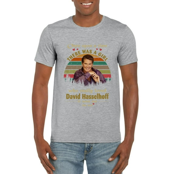 Who Really Loved David Hasselhoff Knight Rider Baywatch T-Shirt, for men & women, up to size 5XL