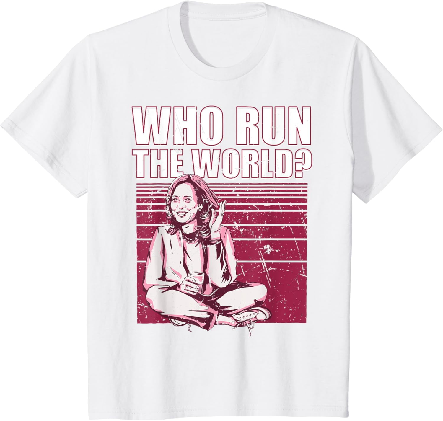 Who Run The World 2024 Election President Vote Kamala Harris TShirt
