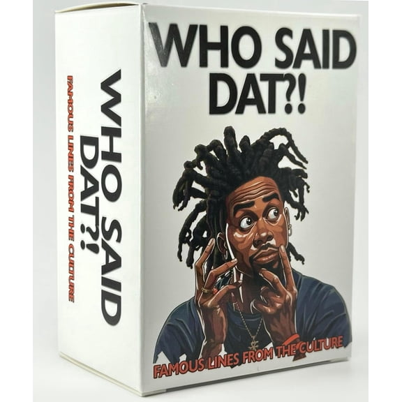 Who Said Dat Game - Urban Quotes Party Card Game with 100 Cards for Game Night & Parties
