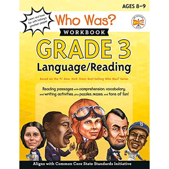 Pre-Owned Who Was? Workbook: Grade 3 Language/Reading (Paperback) 059322454X 9780593224540