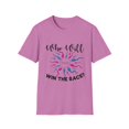 thumbnail image 1 of Who Will Win The Race Funny Gender Announcement Unisex Softstyle T-Shirt, 1 of 4