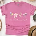 thumbnail image 1 of Who Would Jesus Deport Floral Christian Graphic Unisex T-Shirt, Heliconia, Size 3XL, 1 of 6