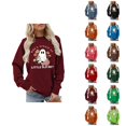 thumbnail image 1 of Who's Afraid Of Little Old Me Halloween Ghost Sweatshirts for Women Long Sleeve Crewneck Cute Ghost Graphic Pullover Tops, 1 of 5