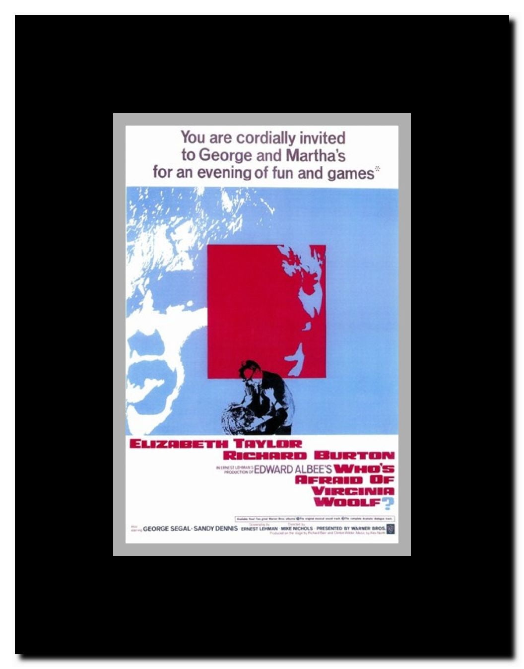 Who's Afraid of Virginia Woolf Framed Movie Poster