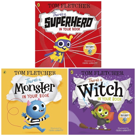 Who's In Your Book? Series By Tom Fletcher 3 Books - Ages 2-5 - Paperback