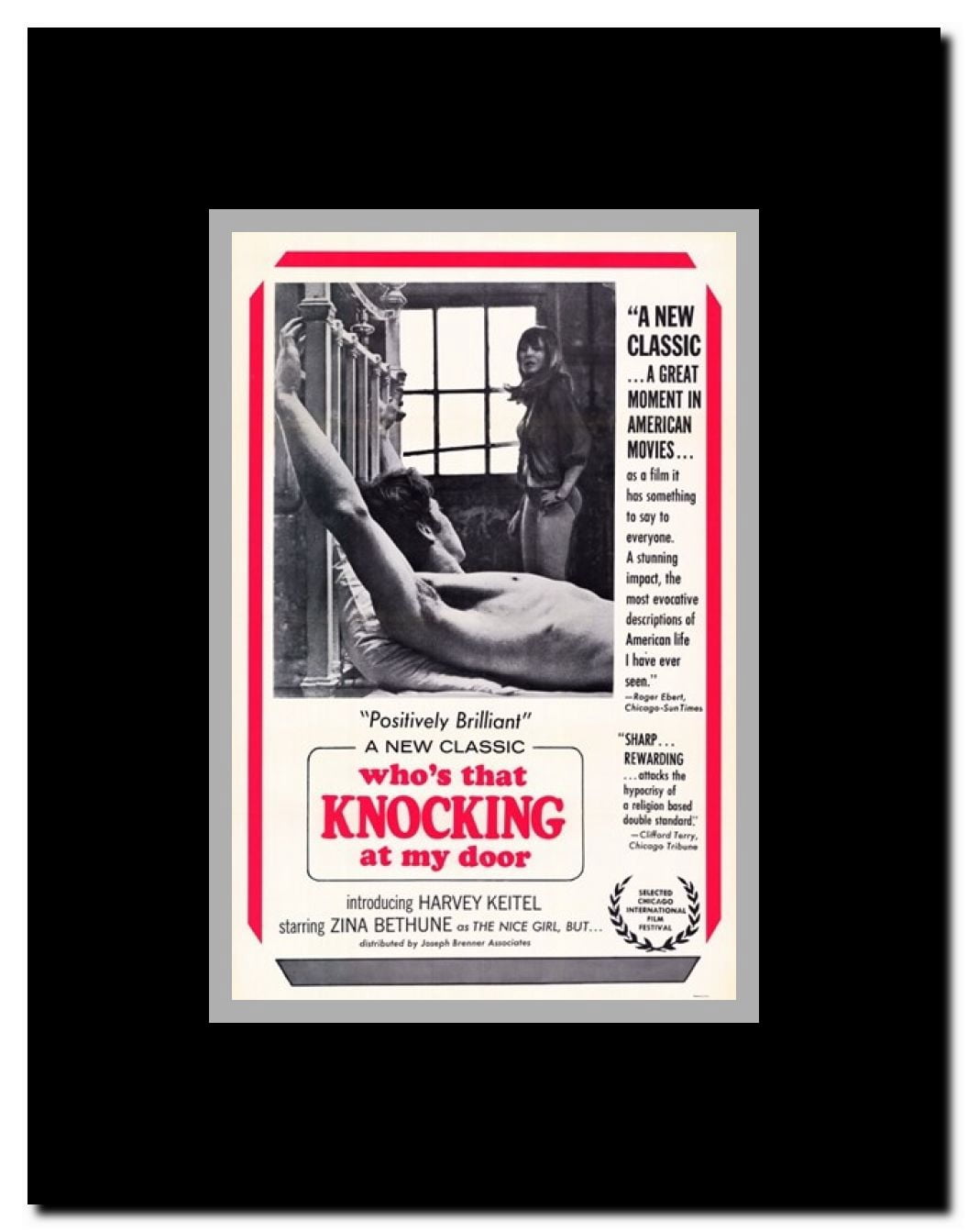 Who's That Knocking at My Door Framed Movie Poster