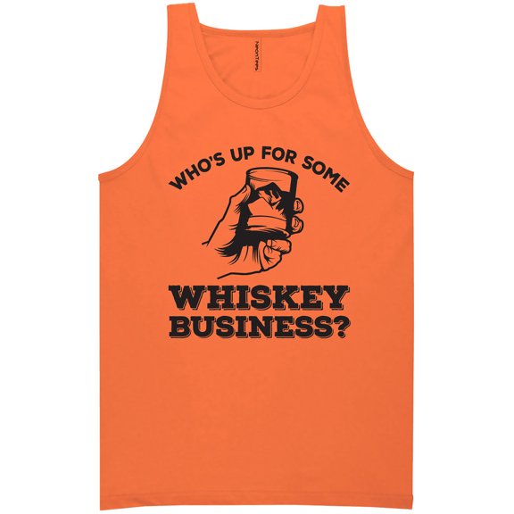 Who's Up For Some Whiskey Business? Neon Tank Top