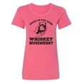 thumbnail image 1 of Who's Up For Some Whiskey Business? Womens crewneck tee, 1 of 2
