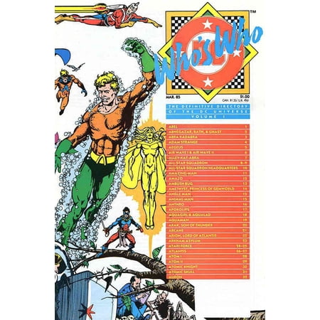 Who's Who: The Definitive Directory of the DC Universe #1 VF ; DC Comic Book