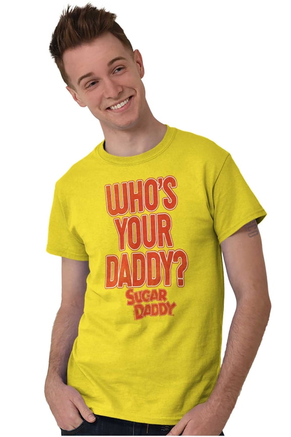 Who’s Your Daddy Caramel Candy Logo Men's Graphic T Shirt Tees Brisco Brands M