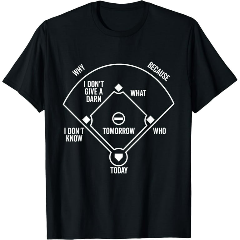 Who's On First T-Shirt Funny Positions (Dark) Who's On First T-Shirt Funny Positions (Dark)
