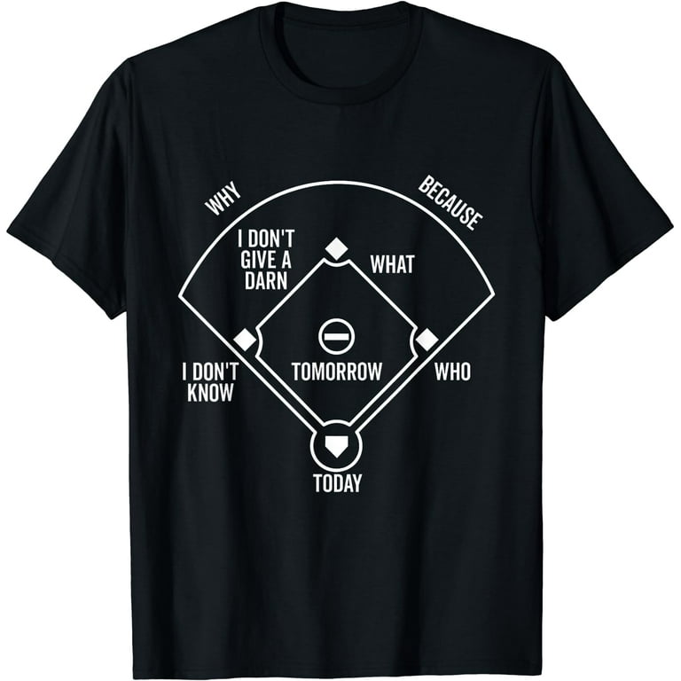 Who's On First T-Shirt Funny Positions (Dark) Who's On First T-Shirt Funny Positions (Dark)