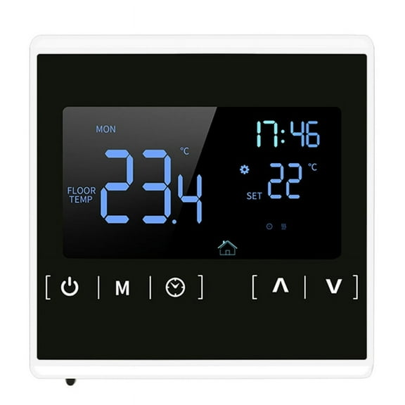 Whoamigo 110V 120V 220V 230V for Touch Screen Electric Heating Room Thermostat Temperature Controller Thermoregulator 16A Floor H