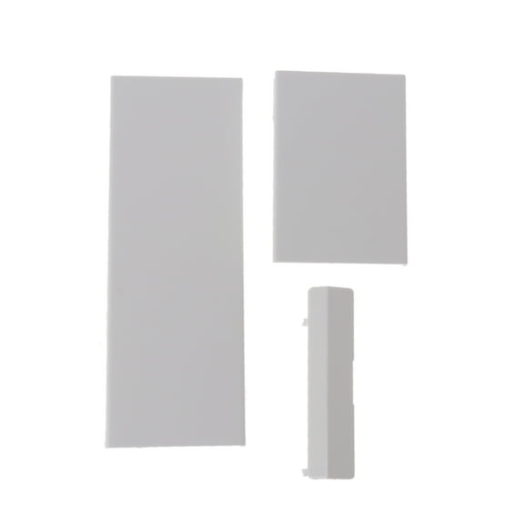 Whoamigo 3 Pack Wii Memory Card Door Covers - Black and White Replacement Parts