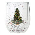 thumbnail image 1 of Whoamigo Christmas Tree Glass Mugs Double Wall Glass Mug Double-layer Glass Coffee Mug, 1 of 16