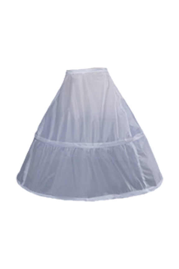 Crinoline Underskirt Petticoat for Women's Vintage Ball Gown Dresses | White Hoop Skirt