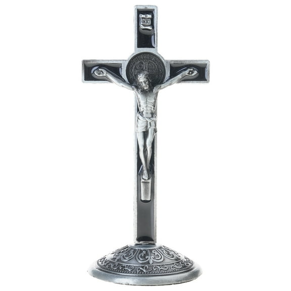 Whoamigo Holy Table Cross, Jesus Christ on Stand, Christian Church Relics Figurines