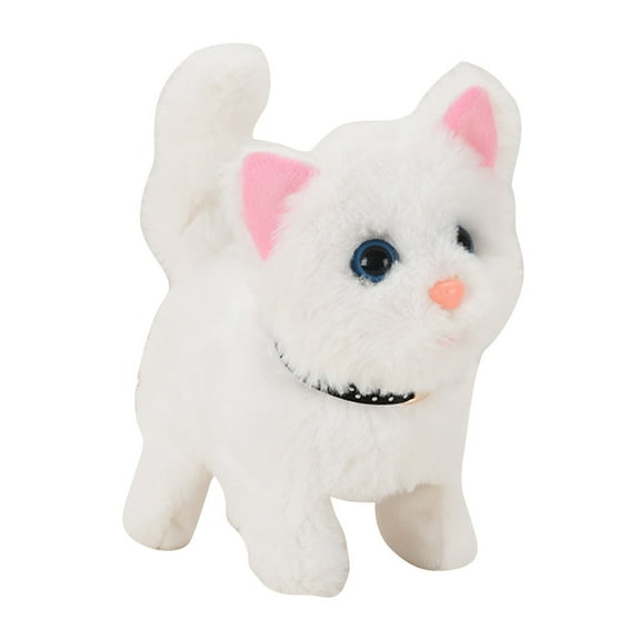 Whoamigo Interactive Plush Robot for Cat - Stuffed Animal - Meow Kitten Electronic Toy - Pet Robotic