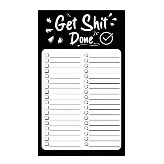 Whoamigo Magnetic To-Do List Notepad - Daily Checklist and Reminder Organizer - Motivational Stationery