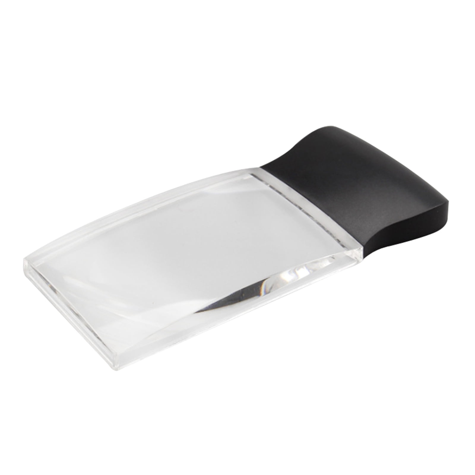 Whoamigo Pocket Rectangular Magnifying Glass 2X Handheld Magnifier with 3 Bright LED Lights for Reading Newspaper Book Map