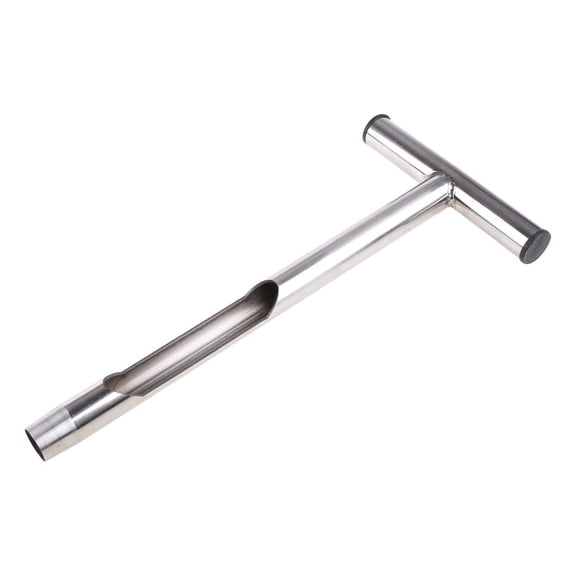 Whoamigo T-Style Handle Soil Test Probe Stainless Steel Garden Probe Soil Sampler for Agriculture Forestry Golf Courses Durable