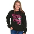 thumbnail image 1 of Whoever Believes Has Eternal Life Women Plus Size Crewneck Sweatshirt Brisco Brands 4X, 1 of 5