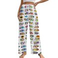 thumbnail image 1 of Whole Alphabet Abc Monogram Hand Drawn Colorful Women's Pajamas Pajama Pants Women's Sleepwear Lounge Sleep Bottoms Stretch with Pockets, 1 of 7