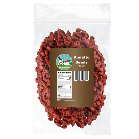 Whole Annatto Seeds, Semillas de Achiote, Bixa Orellana. 1 lb