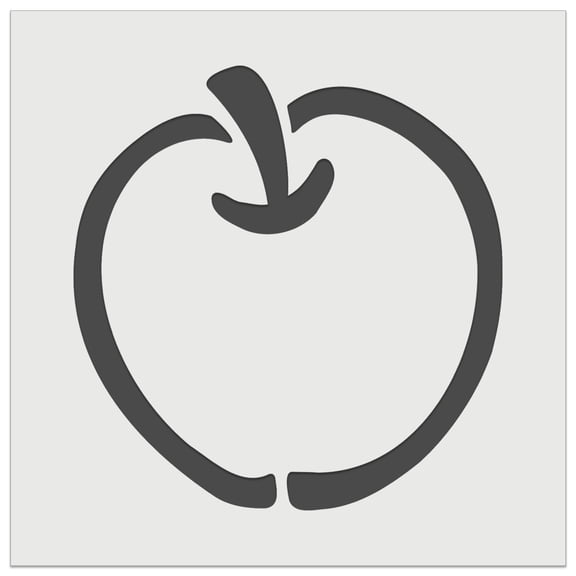 Whole Apple Fruit DIY Cookie Wall Craft Stencil - 4.5 Inch