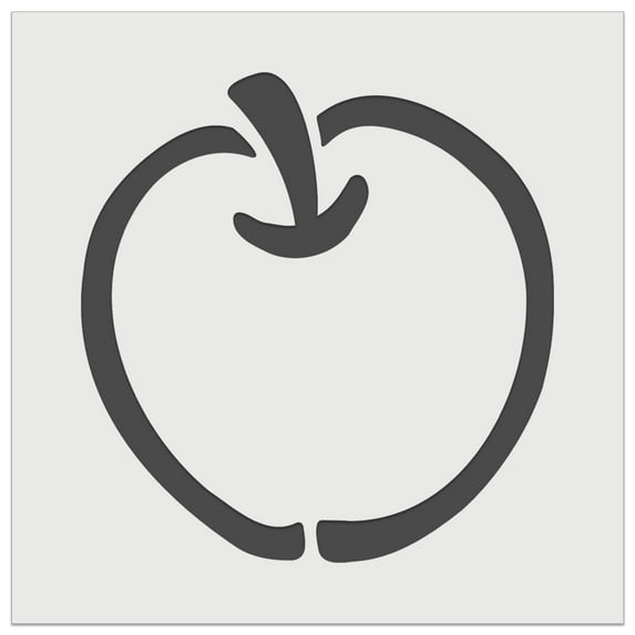 Whole Apple Fruit DIY Cookie Wall Craft Stencil - 5.5 Inch