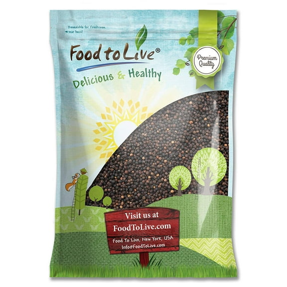 Whole Black Pepper, 8 Pounds Raw, Kosher, Vegan by Food to Live