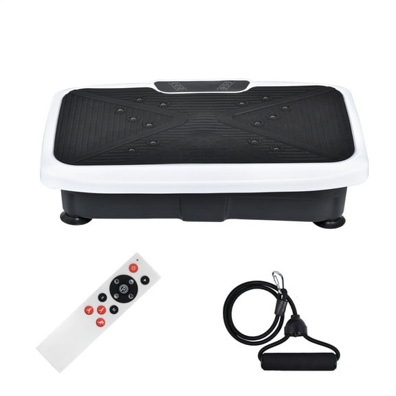 Whole Body Vibration Machine with Remote - 5 Workout Modes Oscillation Plate for Home Use, Includes Fitness Bands & Digital Display