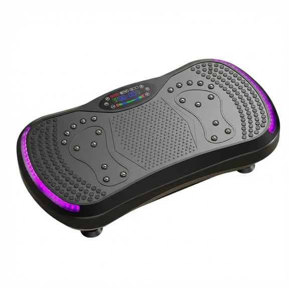 Whole Body Vibration Plate Exercise Machine, 9Speed Levels Vibration Fitness Platform with Bluetooth, LED Display, Remote Control & Foot Massage Magnets for Home Workout, Weight Loss, Body Shaping