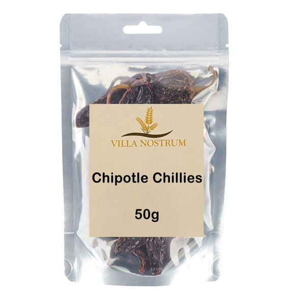 Whole Chipotle Chillies 50g by Villa Nostrum