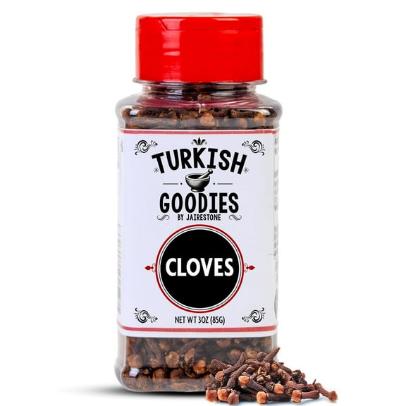 Whole Cloves 3oz Premium Handpicked Cloves for Cooking, Baking, omander Balls and Potpourri, Tea & Home Remedies Resealable Freshness Jar