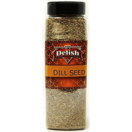 Whole Dill Seeds by Its Delish, 16 Oz. Large Jar