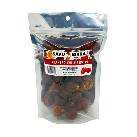 Whole Dried Habanero Chile Peppers