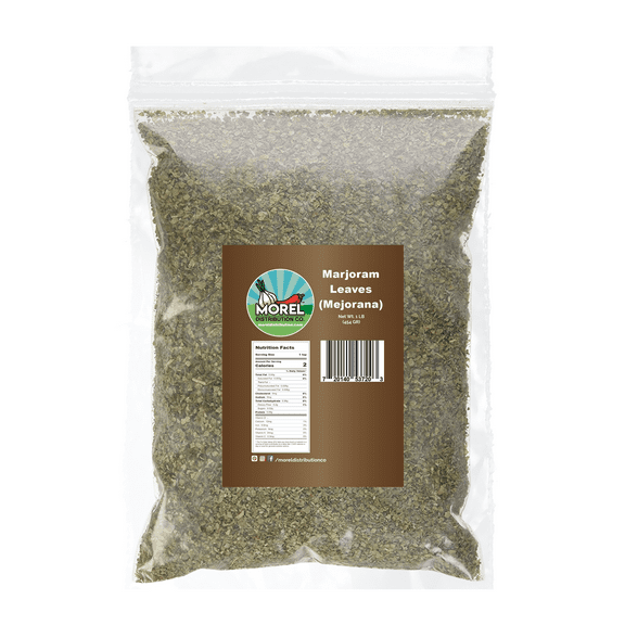 Whole Dried Marjoram Leaves. Origanum Majorana. Hojas de Mejorana. 1 lb