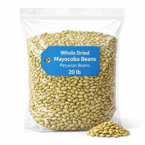 Whole Dried Mayocoba Beans, Peruvian Beans, Bulk 20 lb Bag